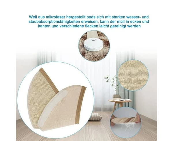 Mikrofiberklude til Xiaomi Mijia Roborock S6 S5 E2 E35 E4 S6 Pure S6 Maxv S5 Max robotstøvsuger reservedele
