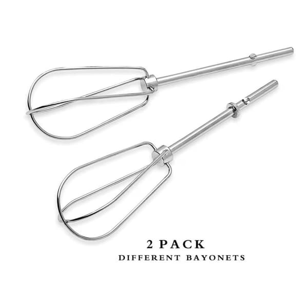 W10490648 Håndmixer Turbo Piskeris Erstatning til KitchenAid, Rustfrit Stål, 2-pak