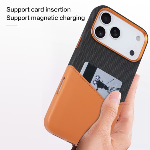 Pungtelefoncover kompatibelt med iPhone 16 og iPhone 17 Pro Max-Dugt Orange For iPhone 12 Pro Max