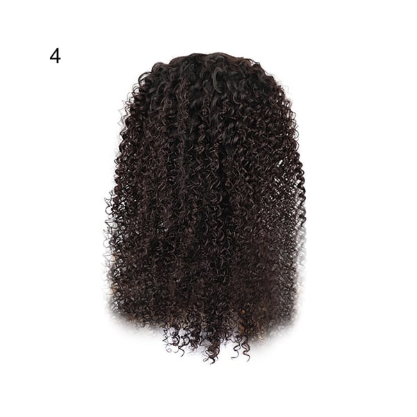 Lockig peruk fluffigt förlängt hår hög temperatur fibertäthet frontal kvinnor brasilianska peruker för kvinnor - 4
