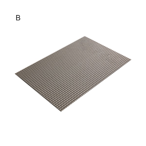 Bordsmatta Anti-halk Multifunktionell PVC-isolering Western Dekorativ glasunderlägg Matservis-B