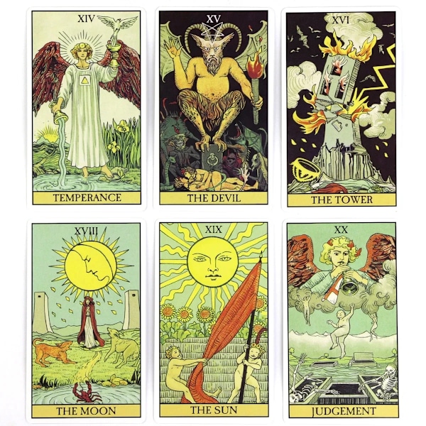 After Tarot Rider Kortstokk A 78 Kort Oracle Engelsk Visions Divination Edition Brettspill For Underholdning Fritid