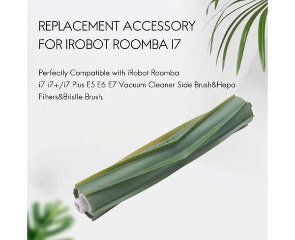 Udskiftningssæt til Irobot Roomba I7 I7+/I7 Plus E5 E6 E7 Serie Robotstøvsuger 2 Filtre+3 Børster+1 Multi-Overflade