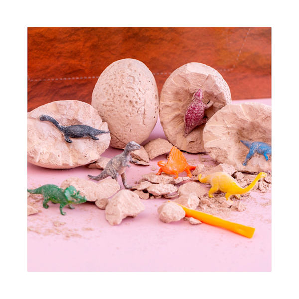 Dinosaurieägg Gräv Kit Utsökt Levande Utseende Arkeologisk Dino Ägg Utgrävning Kit för Barn