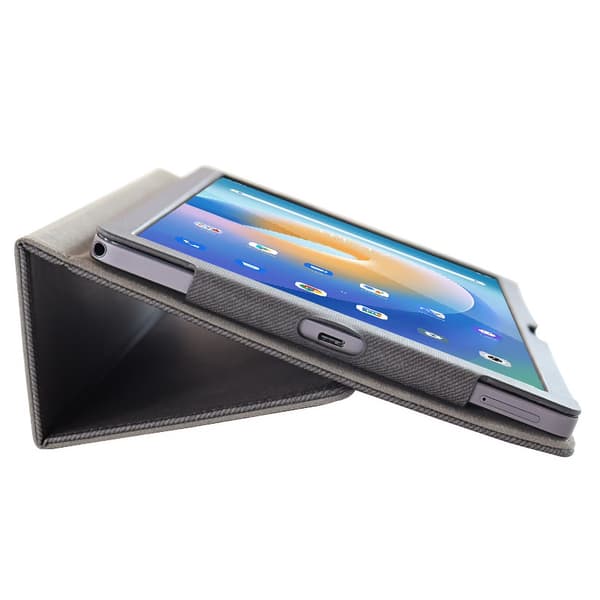 Skyddsfodral för Blackview Tab12 Pro 10.1\", PU-läder, flervinkelstativ, stötsäkert, bärbart