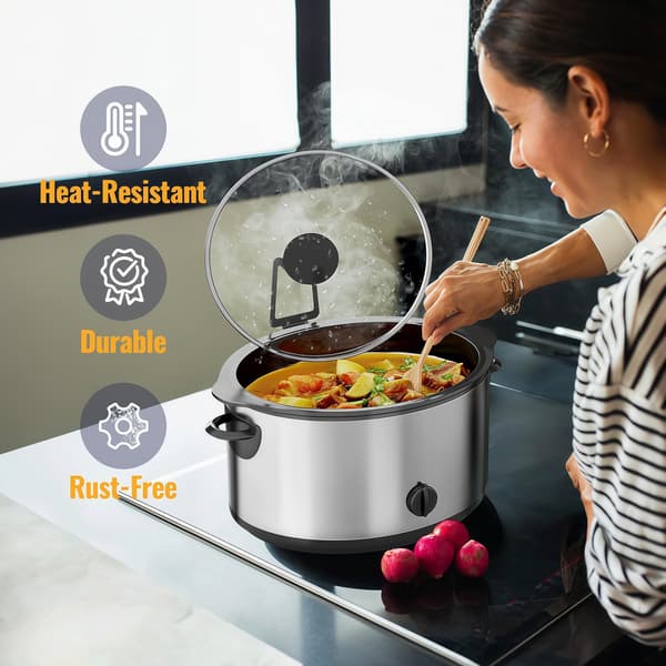 Lågholder til slow cooker og lågorganisator til riskoger Black Single Pack