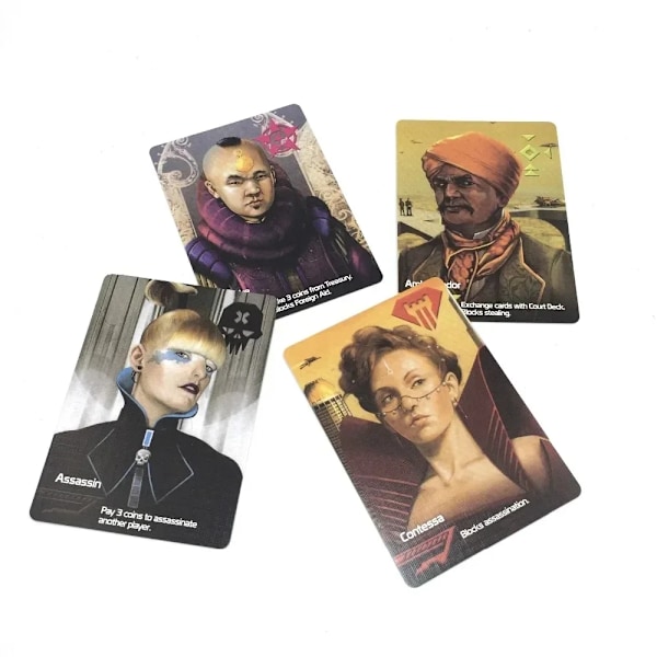 Indie Boards And Cards | Coup | Korttipeli | Ikä 14+ | 2-6 Pelaajaa | 15 Minuutin Peliaika - Kp-Coup1 Kp-Coup1