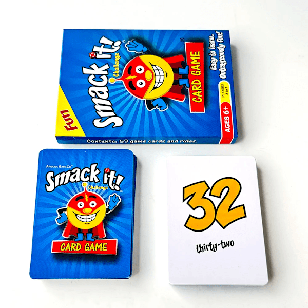 Arizona GameCo Smack it! Kortspel för & Familjer – Roligt och Lätt att Lära sig för Pojkar eller Flickor 6-12 År