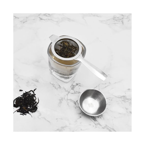 1 Set Great Tea Infuser 2 Färger Lös Teblad Sil - Silver