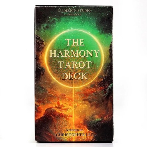 The Harmony Tarot Deck Engelsk Versjon 78 Unikt Designet Kort for Profeti og Spådom for Familiebrettspill
