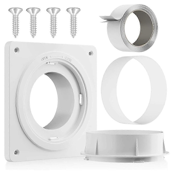 Torktumlarkontakt, Twist Lock Torktumlarslang Ventilationskit Med Snabbkopplingsfunktion, Väggplatta Passar 4-tums Kanaler