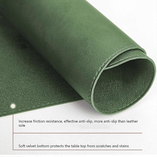 Stor Musematte Skrivebordsmatte Gaming Musematte Green
