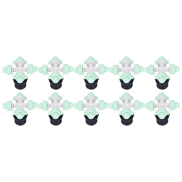 10 Set Cross Atomizing Micro Sprinkler Garden Drip Irrigation Head Cooling Spray Nozzle G1/2