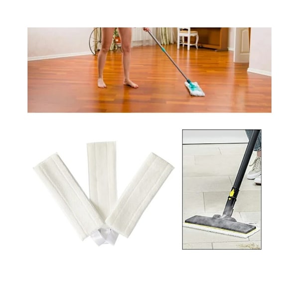 3st Ångmoppduk Hushållsgolvrengöring Moppstädduk för Karcher Sc1/Sc2/Sc3/Sc4/Sc5/Sv7 Ångmopp