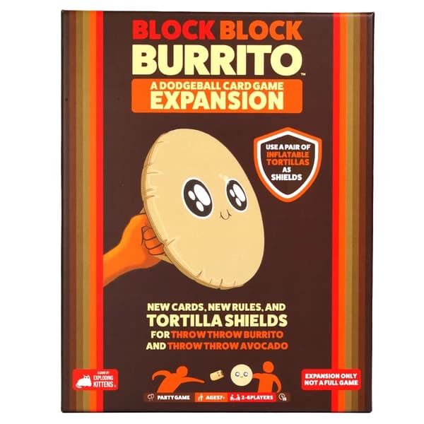 Selskapsspill Exploding Kittens Block Burrito Brettspill Kast Burrito