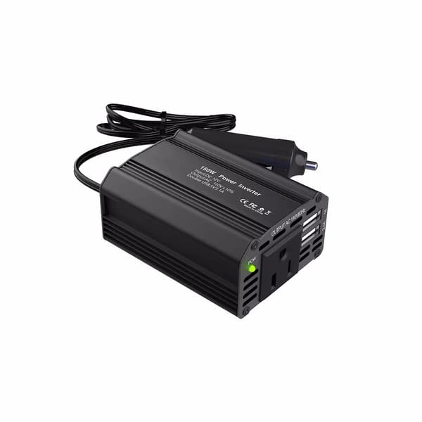 150W Bilstrømomformer 12V til 110V 220V med EU-stik Sort Red US Plug 110V