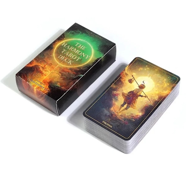 The Harmony Tarot Deck Engelsk Versjon 78 Unikt Designet Kort for Profeti og Spådom for Familiebrettspill