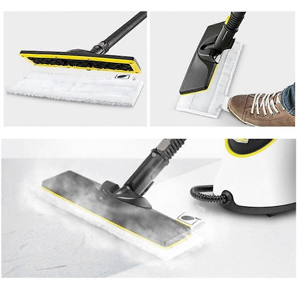 11 kpl Höyrymoppiliinojen suojus Easyfix SC2 SC3 SC4 SC5 -kädessä pidettävään pölynimuriin, mikrokuitu M White   Yellow