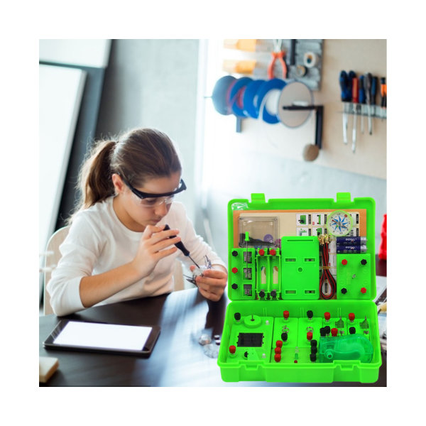 Krets Experimente Kit Basic Connect Wires ABS Student Elektricitet Lärande Verktyg för Vetenskap