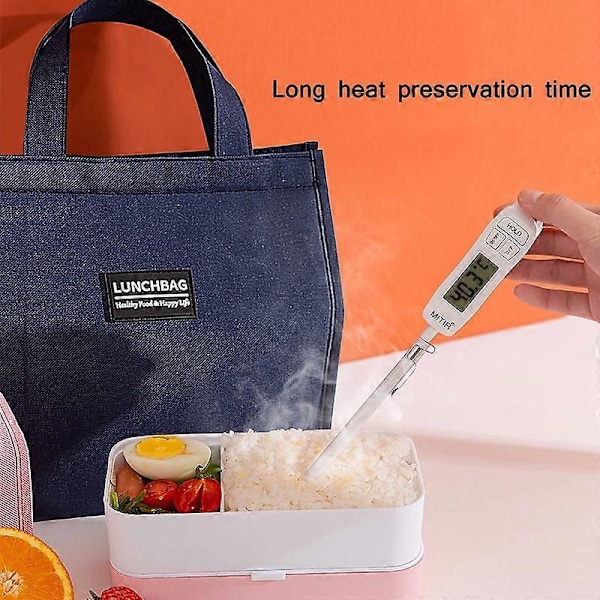 Tykkere Isoleret Madkasse Taske 24x27x14cm Grey