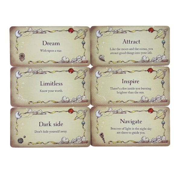 Star Light Tarot Orakelkort Förtrollande Meddelanden Från Kosmos Låt Solens Månens Stjärnors Vägledande Ljus Tarot Orakelkort
