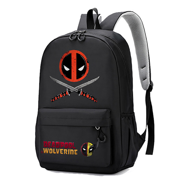 Deadpool & Wolverine Børne Rygsæk til Studerende Black-2432 45*30*13cm