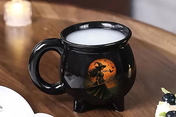 Gotisk Kittelmugg 350ml Keramik, Alternativ C, Halloween Dryckesartiklar