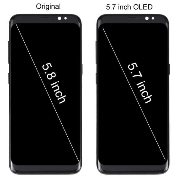 LCD Touch Screen Samling Med Ramme Til Samsung Galaxy S8 SM-G950-Dugt TFT Black