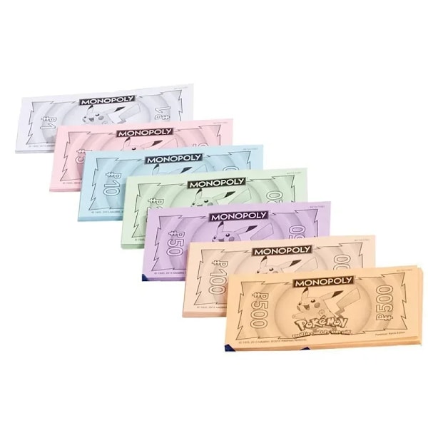 Nyeste engelske version Poke Pik Monopoly ejendom for voksne og 2-6 personer fest fødselsdagsspil gaver - Rød Red