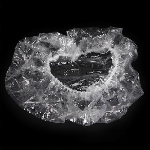 Engångs Duschmössa Elastisk Vattentät Formmössa Transparent Skönhet Hårmössa Duschmössa As Shown