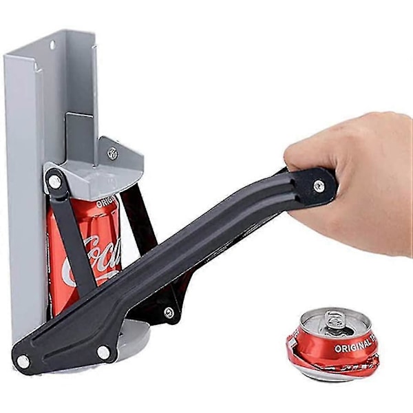 Tölkinmurskain ja pullonavaaja - 500ml Heavy Duty 16oz 2 in 1 murskaa soodatölkit ja