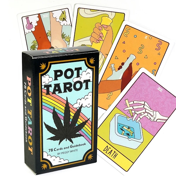 Pot Tarot 78 Kortlekar Reseversion Fickformat Häxig Nybörjar Tarot Lära sig Tarotkort