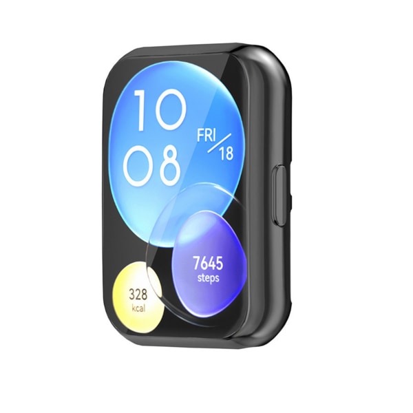 Watch Skärmskydd Hög känslighet Ergonomisk TPU Full Case för Huawei Fit2 Watch Transparent