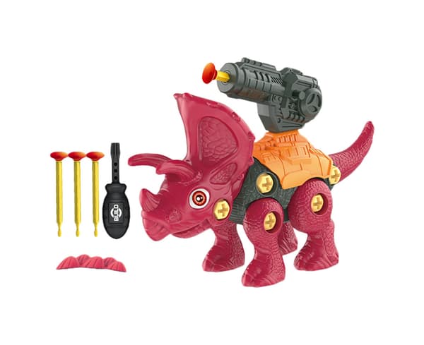 1 set säker dinosauriemodell föräldra-barninteraktion barn - röd