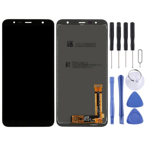 LCD Touch Screen Assembly kompatibel med Samsung Galaxy J6+-Dugt Black