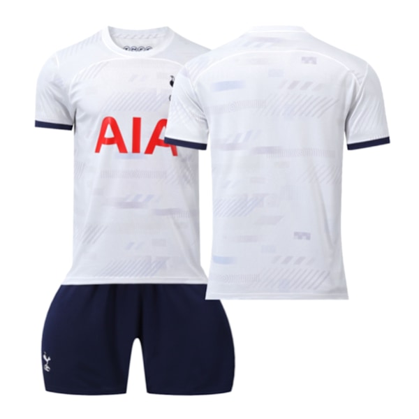23-24 Tottenham Hotspur Hjemmebanetrøje Voksen Børne Kortærmet Fodboldtrøje - Sæt - Nr. 7 Son Heung-min Nr. 10 Kane Nr. 7 + Sokker + Benskinner XXXL(200-210cm)