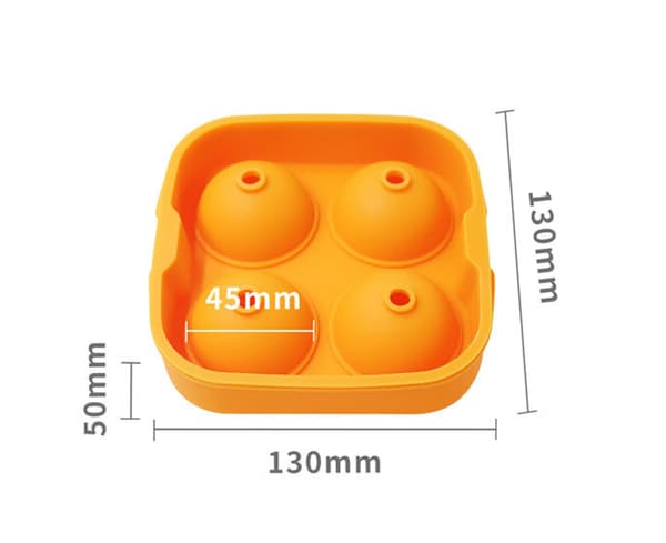 God Isform Silikone Iskugleform Bakke - Orange