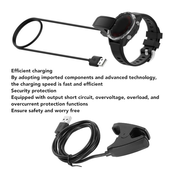Laddare USB Laddningskabel sladd för Garmin Descent G1 Mk1 Mk2 Mk2i Mk2S Smartwatch