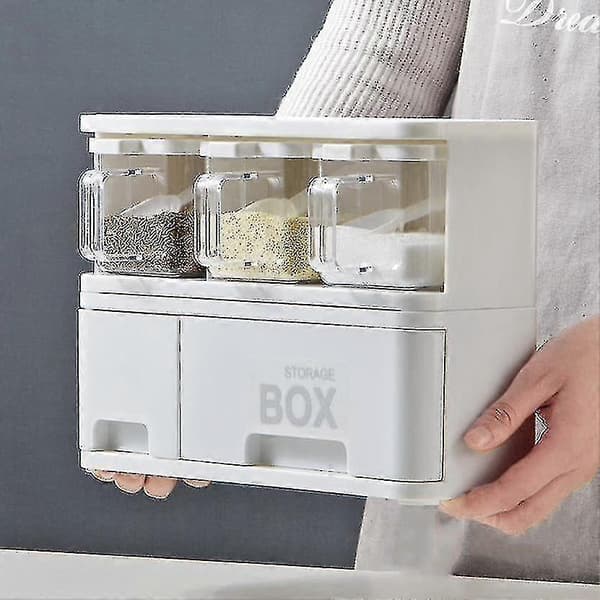 Salt Kitchen Plastik Krydderihylde Urte Krydderier Opbevaring