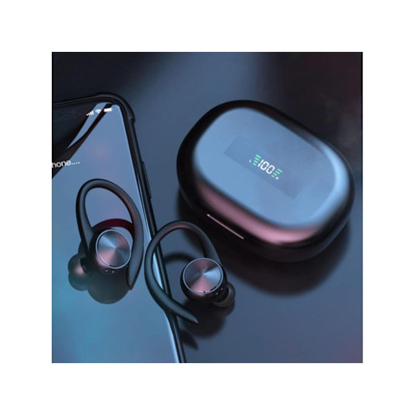 Trådløse Bluetooth-øretelefoner til Apple-enheder, sort black