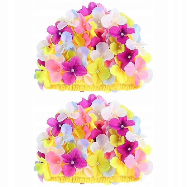 Badehætte Svømning Blomster Badehatte