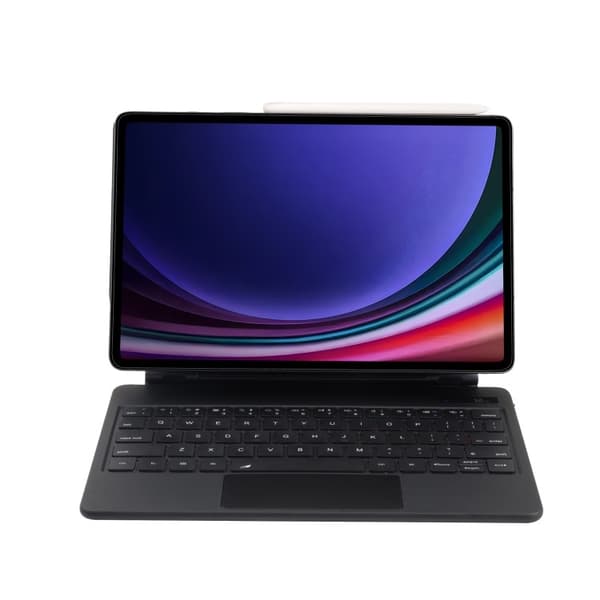 Läderfodral för Samsung Galaxy Tab S10+ med magnetiskt Bluetooth-tangentbord