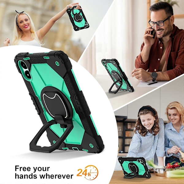 Silikoninen Hybrid PC -kotelo Xiaomi Redmi Pad Pro 12.1:lle Black Mint Green