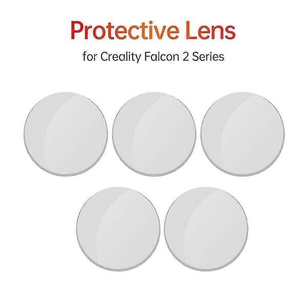 Creality Falcon2 Erstatning Beskyttelseslinse for Lasermodulhode Lasergraver Erstatning 5 stk/sett