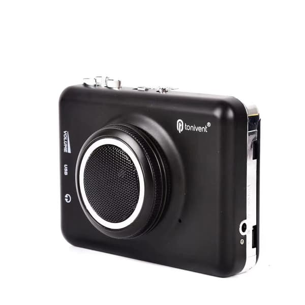 USB-kasetti-MP3-soitin irrotettavalla 0,5 W kaiuttimella Black