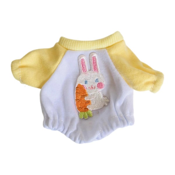 Kangasnuken body, nukketarvikkeet, söpöt nukenvaatteet, nukenvaatteet 17 cm:n riippuvanuken pukupukuun Yellow