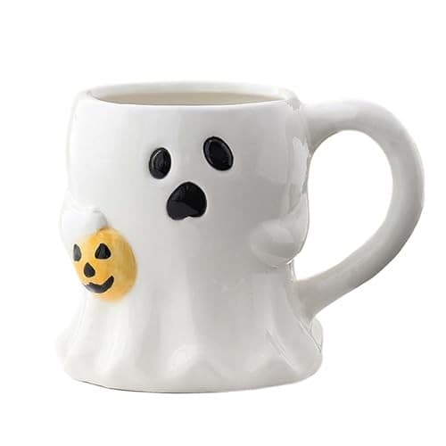 Spökmugg 400ml Keramisk Halloweenkopp, Alternativ B
