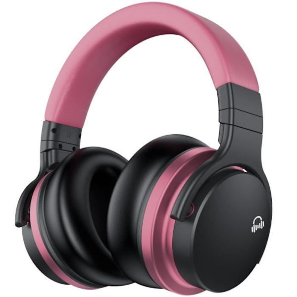 E7 BASIC C Rosa aktivt støydempende headset Bluetooth-headset trådløst headset