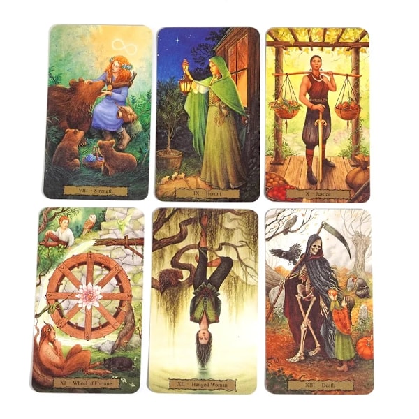 Witch Garden Tarotkort Sæt 78 stk. Spådom og Mysterium, Velegnet til festspil Tarotkort Sæt