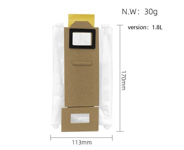 1.8L Støvposer Reservedele Til Xiaomi Roborock T7S Plus S7 Auto-Empty Dock Robot Støvsuger Tilbehør